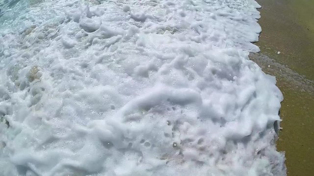 Slow motion footage from a spanish beach 