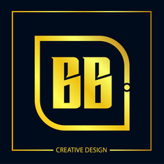 Initial Letter BB Logo Template Design