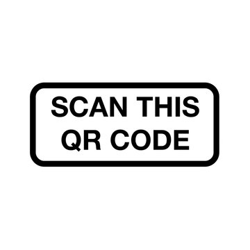 Scan qr code rubber stamp