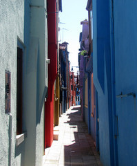 Fototapeta na wymiar Colorful alley