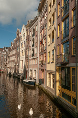 Fototapeta na wymiar canal in Amsterdam