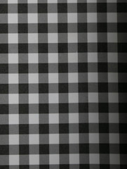 Black and white gingham pattern fabric background