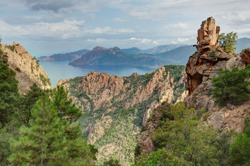 Les calanques de Piana entre Piana et Porto - Corse