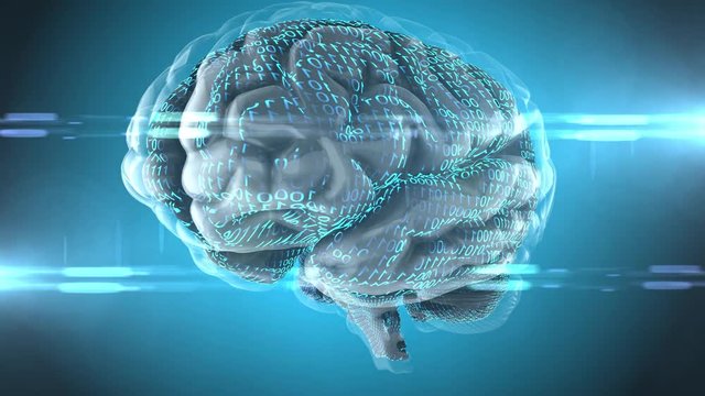 Computer brain mind design for AI artificial intelligence deep learning
