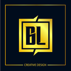 Initial Letter BL Logo Template Design