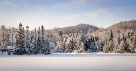 Naklejka premium Zima w Quebecu
