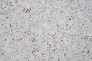 Dirty and dust on terrazzo polished stone floor and wall pattern and color surface marble and granite stone, material for decoration background texture.