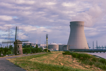 power plant cooling towers steam