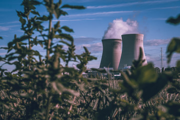 nuclear power plant near agro field