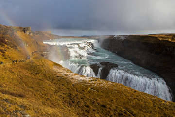 Gullfoss Waterfall in Iceland