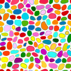 Pebble colorful background, seamless pattern for your design