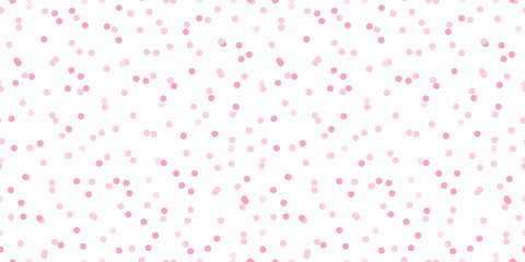 Light pink confetti dots seamless pattern. Great for baby girl and nursery fabric, wallpaper, giftwrap, wedding invitations as well as Birthday projects.