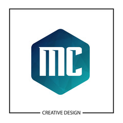 Initial Letter MC Logo Template Design