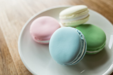 macarons on the table