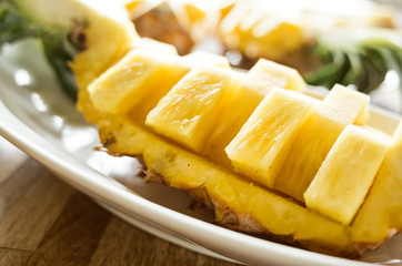 fresh pineapple fruit