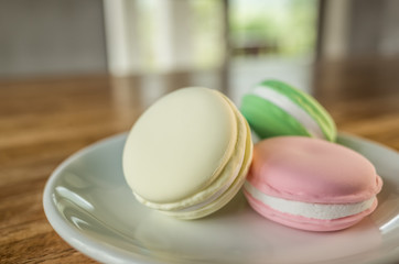 macarons on the table