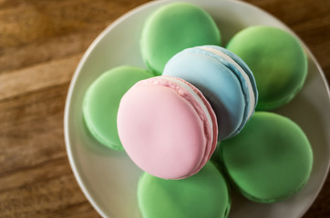 macarons on the table