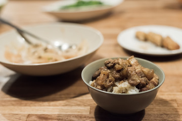 braised pork on rice