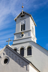 Fototapeta na wymiar Domkirkjan Church in Reykjavik