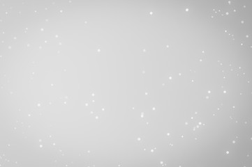 White and Silver lights on bokeh abstract background.