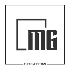 Initial Letter MG Logo Template Design