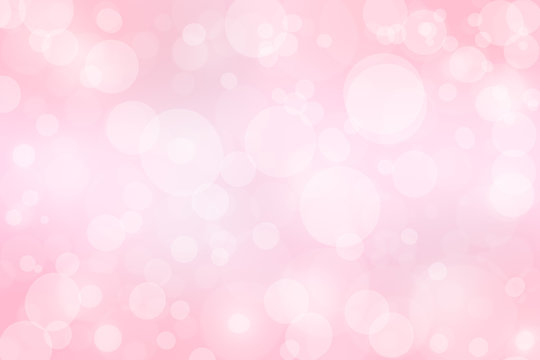 Pink abstract bokeh background Christmas and Happy new year on blurred bokeh