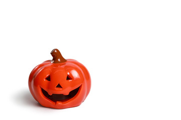 halloween pumpkin isolated on white background