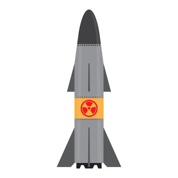 recommend clip art: Isolated nuclear missile icon. Vector illustration design