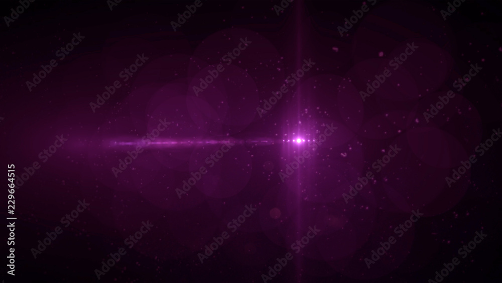 Wall mural Purple lens flare light