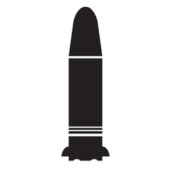 Isolated nuclear missile icon. Vector illustration design