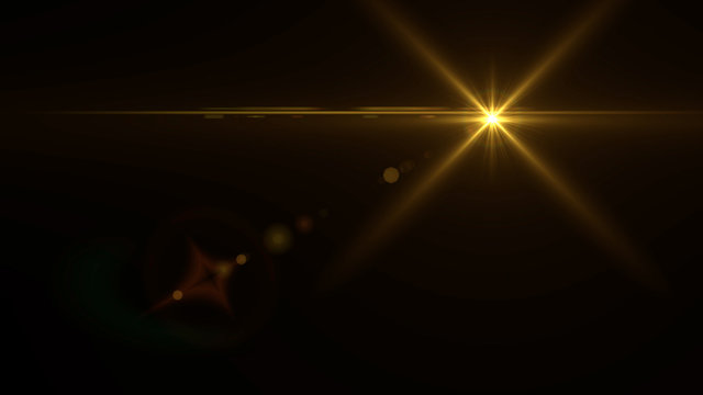 Gold Lens Flare Light