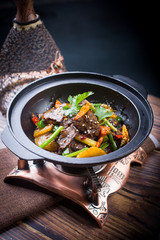 Stir fried beef