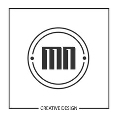 Initial Letter MN Logo Template Design