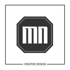 Initial Letter MN Logo Template Design