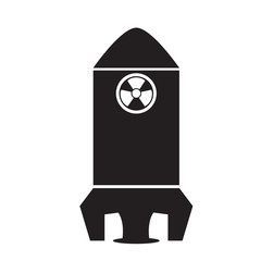 Isolated nuclear missile icon. Vector illustration design
