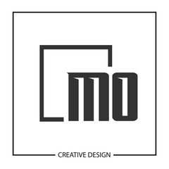 Initial Letter MO Logo Template Design