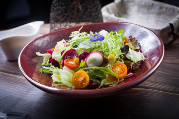 Fresh vegetable salad