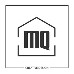 Initial Letter MQ Logo Template Design