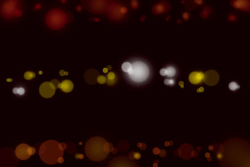 Dark dark abstract bokeh background Christmas and Happy new year on blurred bokeh
