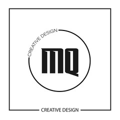 Initial Letter MQ Logo Template Design