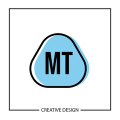 Initial Letter MT Logo Template Design