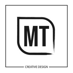Initial Letter MT Logo Template Design