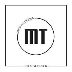 Initial Letter MT Logo Template Design