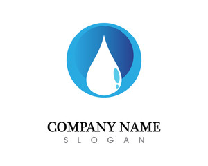 water drop Logo Template vector illustration design