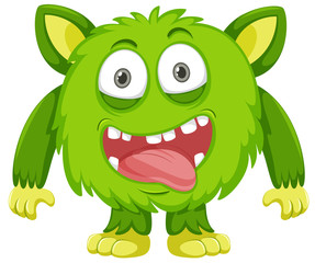 A green monster character