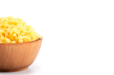 Bowl of Natural Yellow Beeswax Pearls