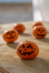 Halloween Jack o Lanterns healthy Trick or Treat treats Mandarin oranges