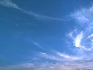 Fototapeta premium Beautiful blue sky with cloud