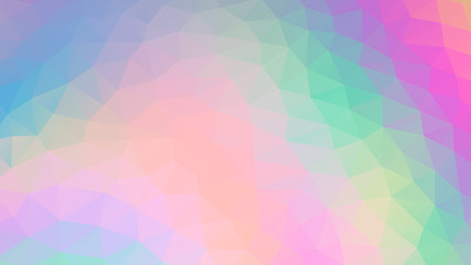 Fototapeta premium Polygon unicorn color