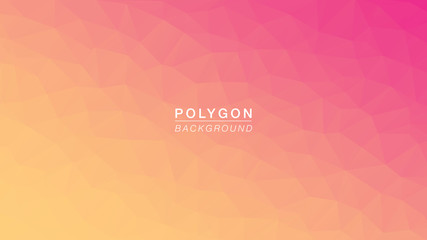 Polygon Yellow Pink Hot